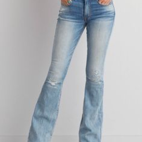 colored flare jeans